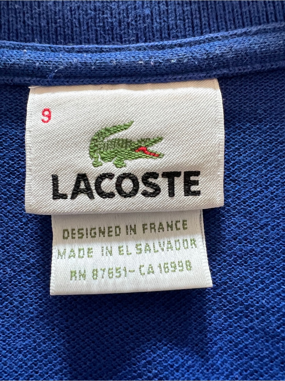 Lacoste Men's 100% Cotton Blue Golf Preppy Classic Polo Shirt-4XL - Picture 4 of 7
